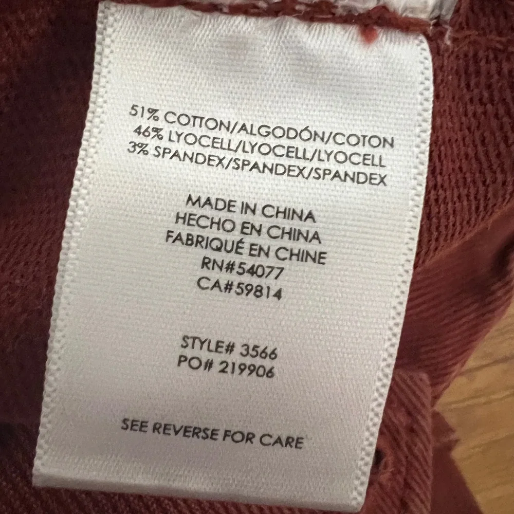 Cabi The Drifter Skinny Cargo Pants Size 2 Rust 3566 Utility Slim‎ Fit Stretch